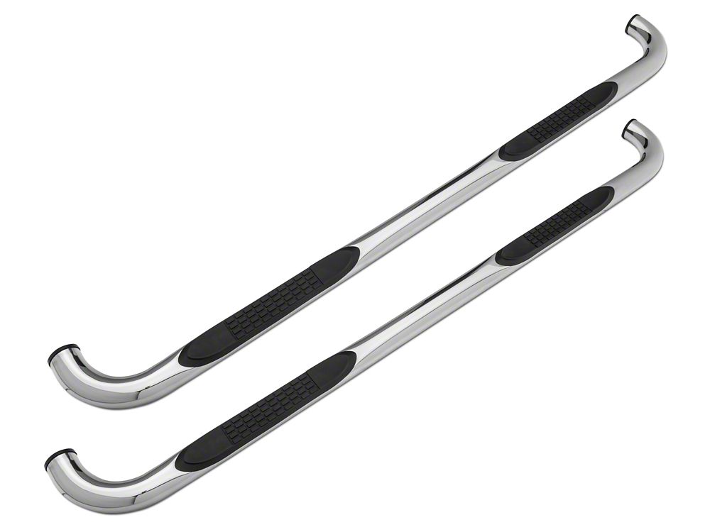 Barricade 3-Inch 90 Degree Bent End Side Step Bars; Stainless Steel (17-25 F-350 Super Duty SuperCab)