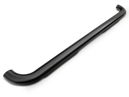Barricade 4-Inch Oval 90 Degree Bent End Side Step Bars; Black (17-25 F-350 Super Duty SuperCrew)