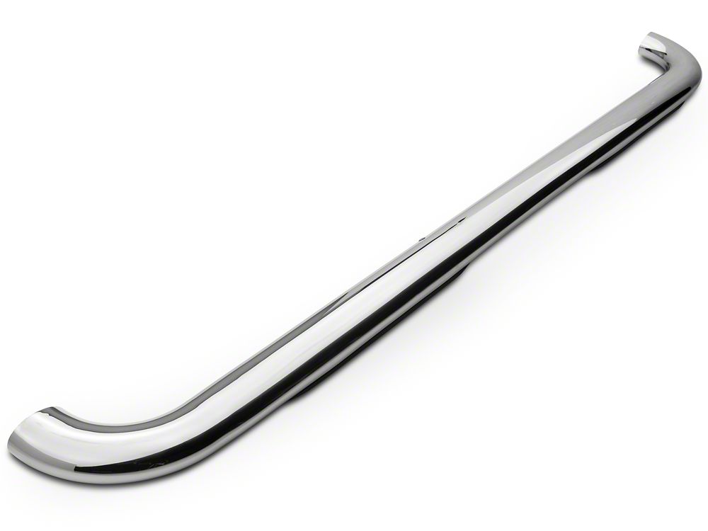 Barricade 4-Inch Oval 90 Degree Bent End Side Step Bars; Stainless Steel (17-25 F-350 Super Duty SuperCrew)