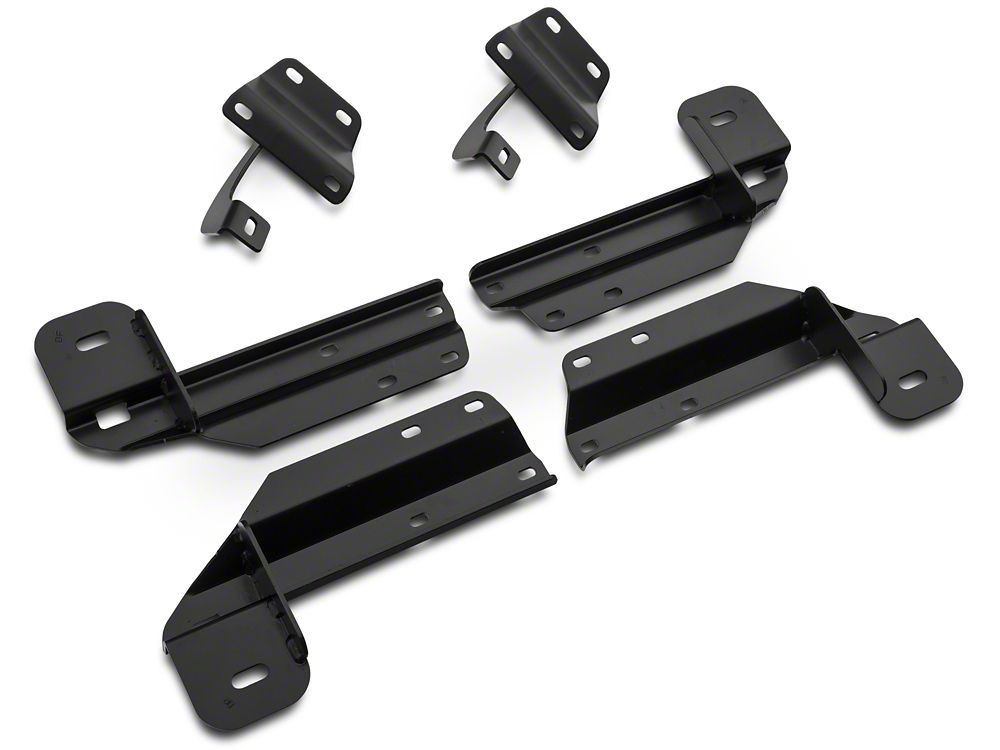 Barricade 4-Inch Oval 90 Degree Bent End Side Step Bars; Stainless Steel (17-25 F-350 Super Duty SuperCrew)