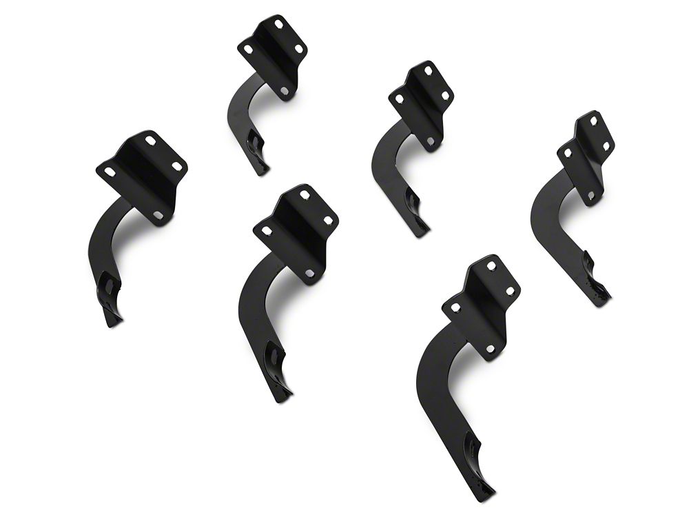 Barricade 5-Inch Oval 60 Degree Bent End Side Step Bars; Stainless Steel (17-25 F-350 Super Duty SuperCrew)