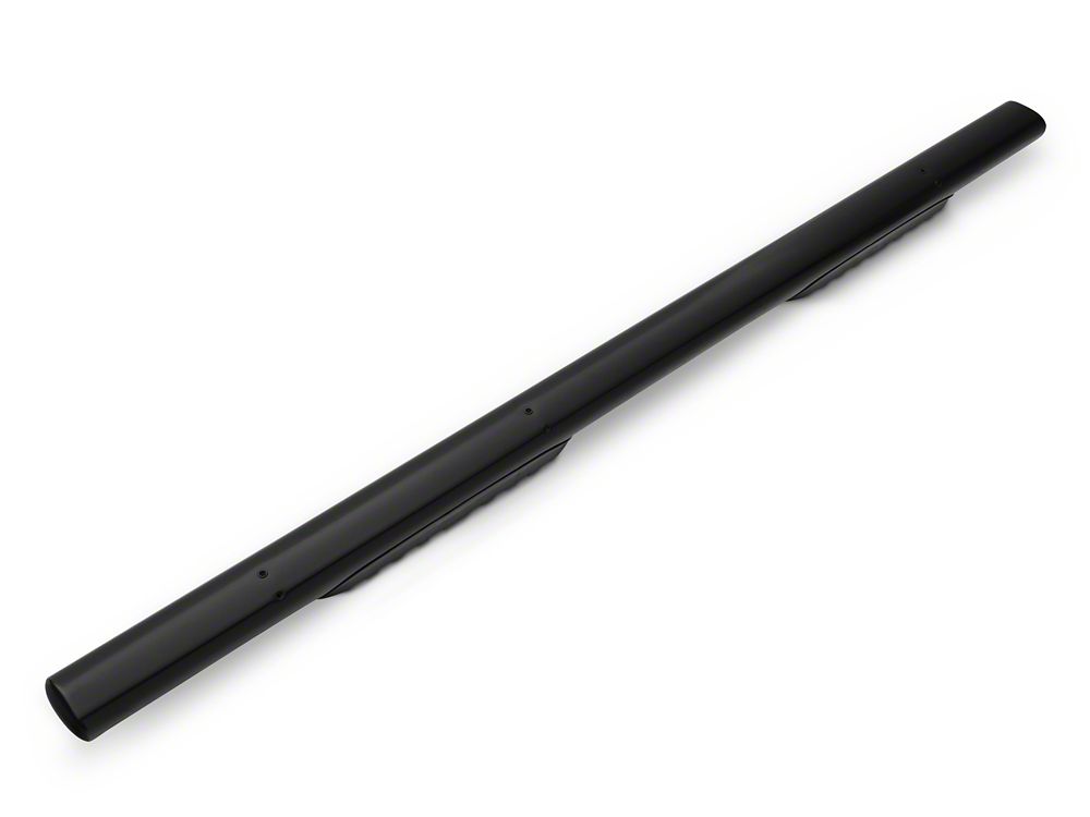 Barricade 5-Inch Oval Straight End Side Step Bars; Black (17-25 F-350 Super Duty SuperCab)