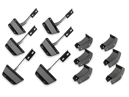 Barricade Aluminum Running Boards; Black (17-25 F-350 Super Duty SuperCab)