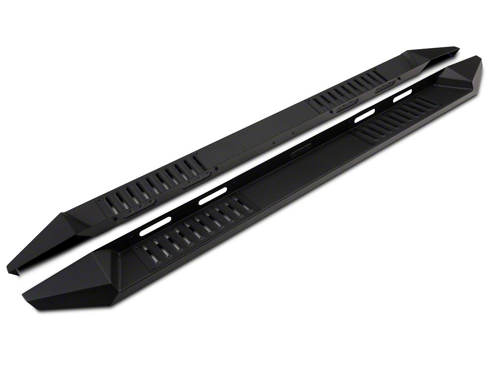 Barricade Steel Running Boards; Black (17-25 F-350 Super Duty SuperCrew)