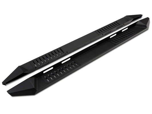 Barricade Steel Running Boards; Black (17-25 F-350 Super Duty SuperCrew)