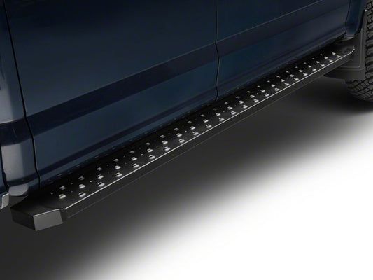 Barricade Rattler Running Boards; Black (17-25 F-350 Super Duty SuperCrew)