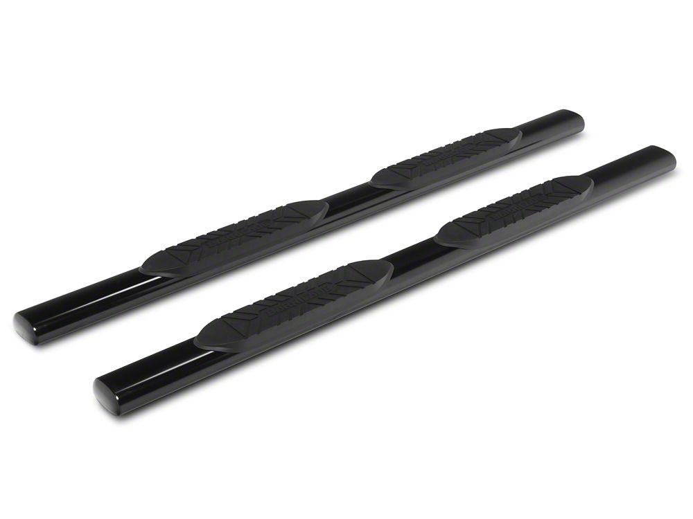 Barricade E-Series 5-Inch Straight End Side Step Bars; Black (17-25 F-350 Super Duty SuperCab)
