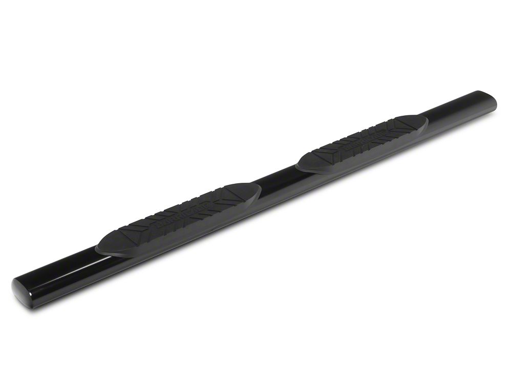 Barricade E-Series 5-Inch Straight End Side Step Bars; Black (17-25 F-350 Super Duty SuperCab)