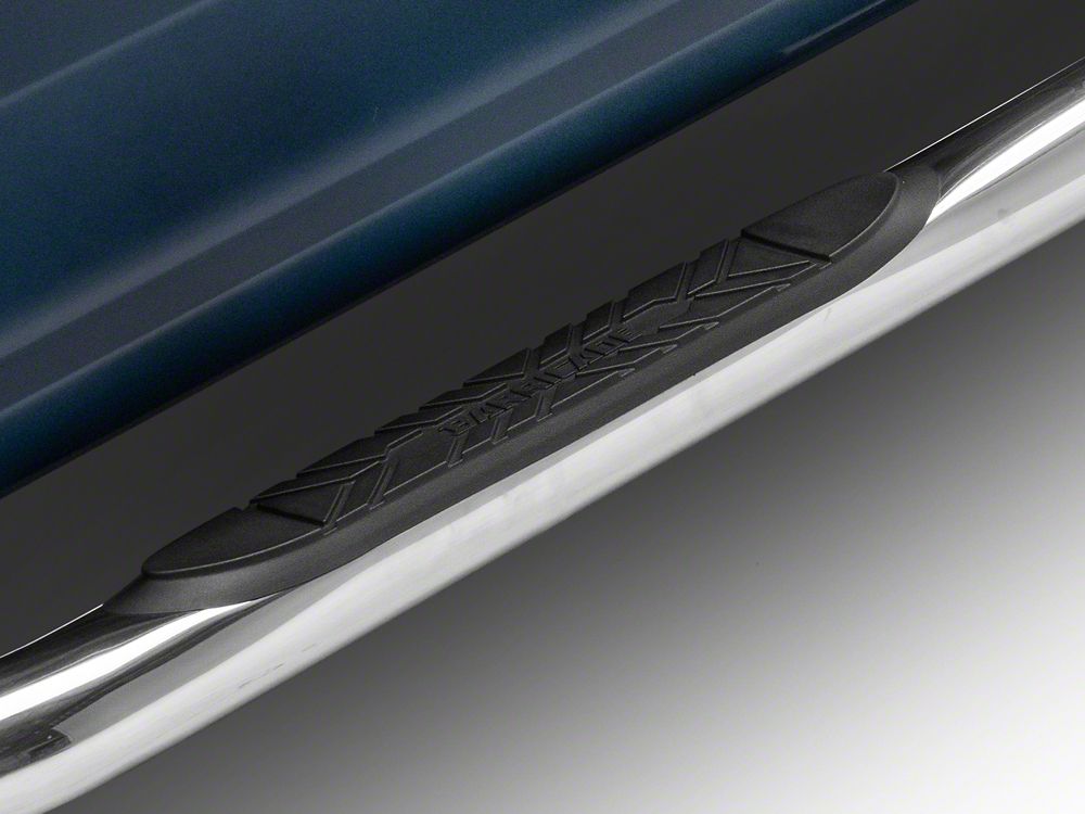 Barricade E-Series 3-Inch Side Step Bars with 90 Degree Bent Ends; Stainless Steel (17-25 F-350 Super Duty SuperCrew)