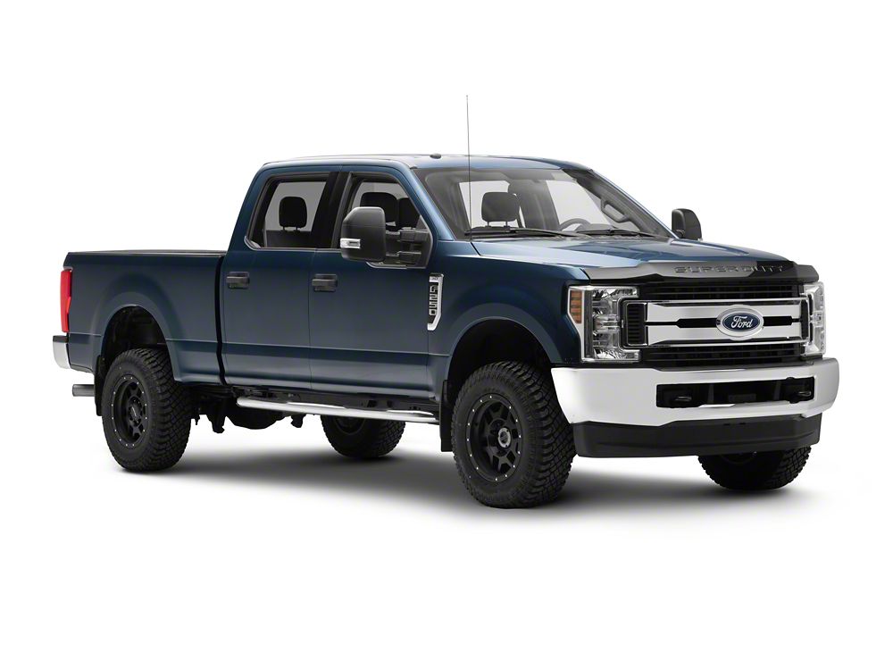 Barricade E-Series 3-Inch Side Step Bars with 90 Degree Bent Ends; Stainless Steel (17-25 F-350 Super Duty SuperCrew)