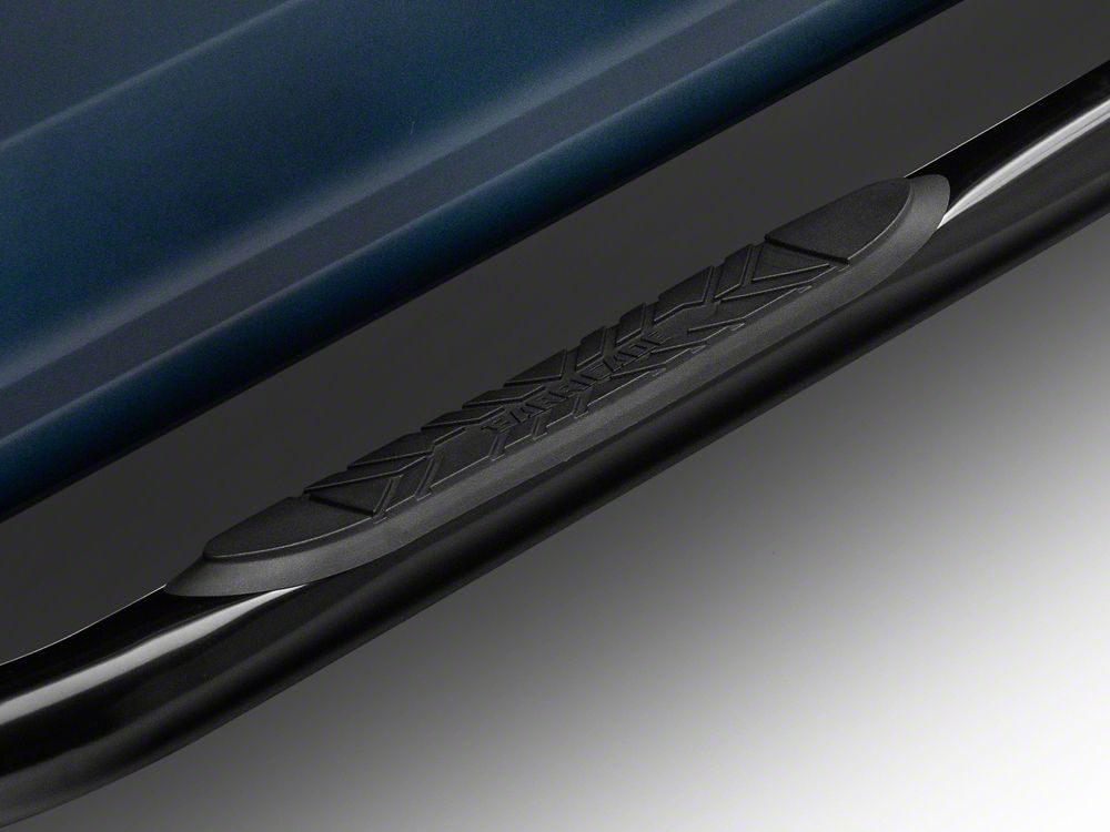 Barricade E-Series 3-Inch Side Step Bars with 90 Degree Bent Ends; Black (17-25 F-350 Super Duty SuperCrew)