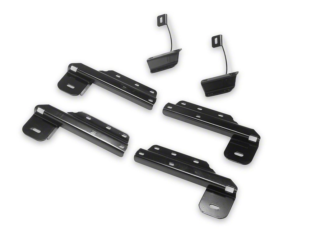 Barricade E-Series 3-Inch Side Step Bars with 90 Degree Bent Ends; Black (17-25 F-350 Super Duty SuperCrew)