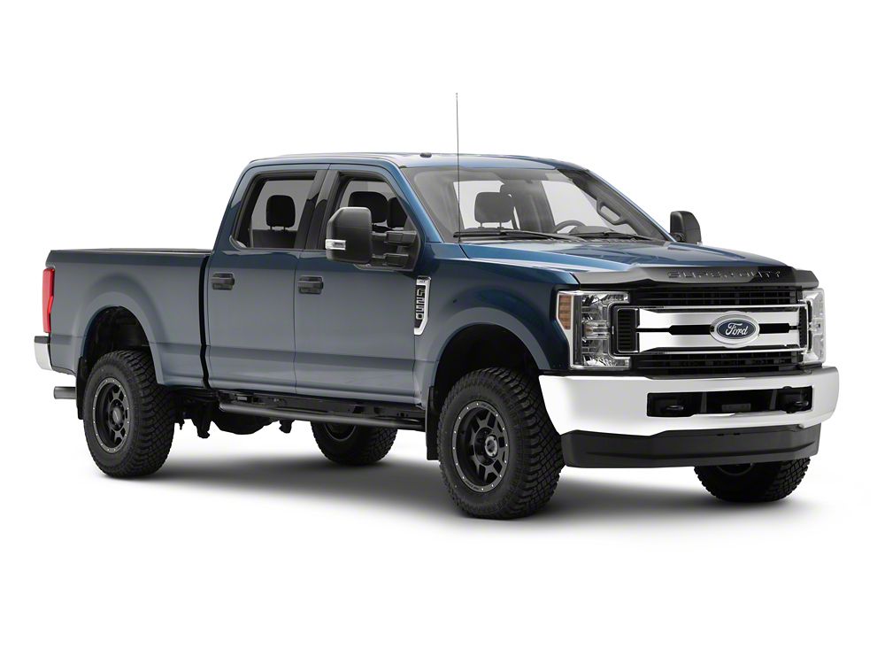 Barricade E-Series 3-Inch Side Step Bars with 90 Degree Bent Ends; Black (17-25 F-350 Super Duty SuperCrew)