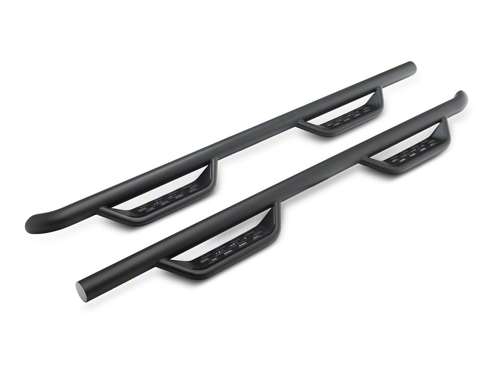 Barricade Tubular Drop Steps; Fine Textured Black Finish (17-25 F-350 Super Duty SuperCrew)