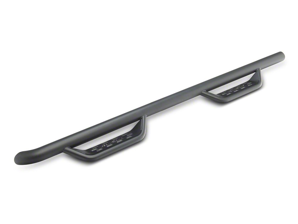 Barricade Tubular Drop Steps; Fine Textured Black Finish (17-25 F-350 Super Duty SuperCrew)