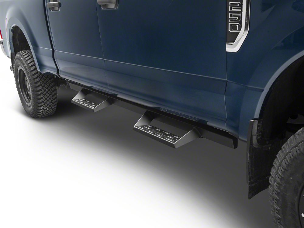 Barricade Canyon Drop Steps; Textured Black (17-25 F-350 Super Duty SuperCrew)