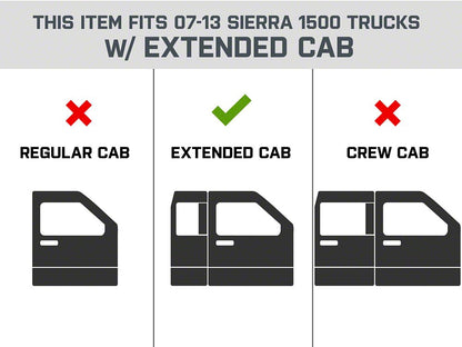 Barricade XD Running Boards (07-13 Sierra 1500 Extended Cab)