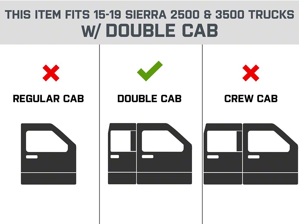 Barricade 6-Inch Oval Straight End Side Step Bars; Rocker Mount; Black (07-19 Sierra 2500 HD Extended/Double Cab)