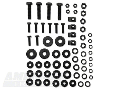 Barricade 3-Inch Round Curved Side Step Bars; Gloss Black (04-08 F-150)