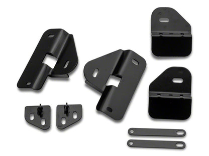 Barricade 3-Inch Round Curved Side Step Bars; Gloss Black (09-14 F-150)