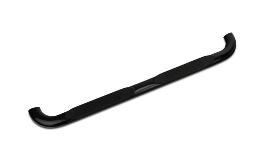 Barricade 4-Inch Oval Bent End Side Step Bars; Gloss Black (04-08 F-150)