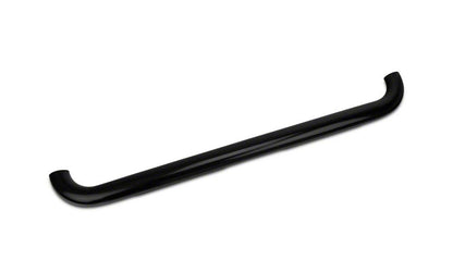 Barricade 4-Inch Oval Bent End Side Step Bars; Gloss Black (04-08 F-150)