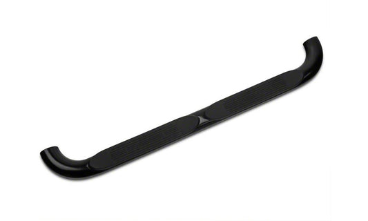 Barricade 4-Inch Oval Bent End Side Step Bars; Gloss Black (97-03 F-150)
