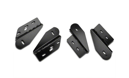 Barricade 4-Inch Oval Bent End Side Step Bars; Gloss Black (97-03 F-150)