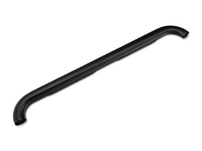Barricade 4-Inch Oval Curved Side Step Bars; Gloss Black (09-14 F-150)