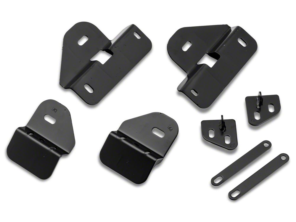 Barricade 4-Inch Oval Curved Side Step Bars; Gloss Black (09-14 F-150)