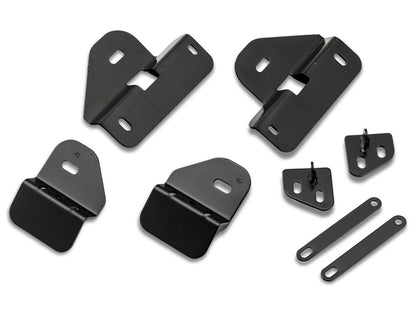 Barricade 4-Inch Oval Curved Side Step Bars; Gloss Black (09-14 F-150)
