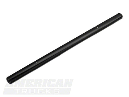 Barricade 4-Inch Oval Straight End Side Step Bars; Gloss Black (04-08 F-150)