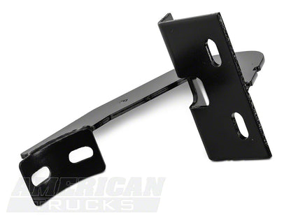 Barricade 4-Inch Oval Straight End Side Step Bars; Gloss Black (04-08 F-150)