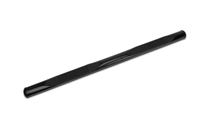 Barricade 4-Inch Oval Straight End Side Step Bars; Gloss Black (09-14 F-150)