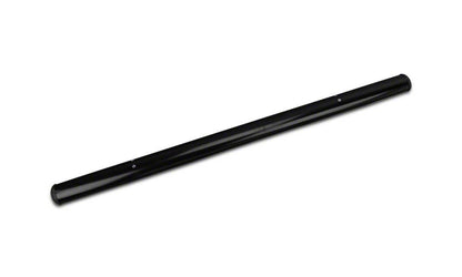 Barricade 4-Inch Oval Straight End Side Step Bars; Gloss Black (09-14 F-150)