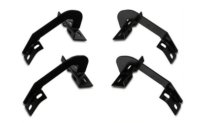 Barricade 4-Inch Oval Straight End Side Step Bars; Gloss Black (09-14 F-150)