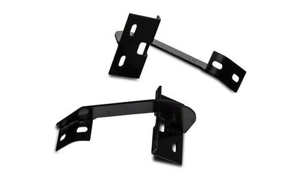 Barricade 4-Inch Oval Straight End Side Step Bars; Gloss Black (09-14 F-150)