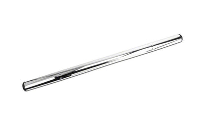 Barricade 4-Inch Oval Straight End Side Step Bars; Stainless Steel (09-14 F-150)
