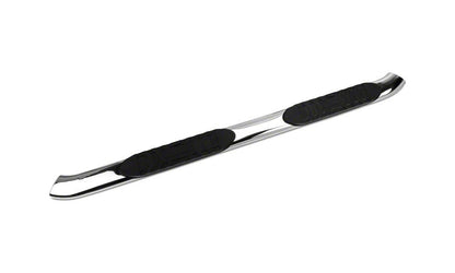 Barricade 5-Inch Oval Bent End Side Step Bars; Stainless Steel (09-14 F-150 SuperCab, SuperCrew)