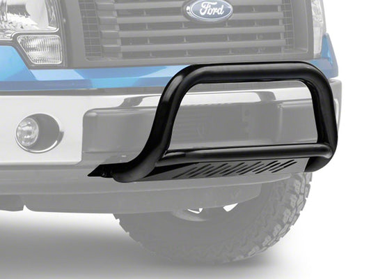 Barricade 3-Inch Bull Bar with Skid Plate; Gloss Black (11-25 2.7L/3.5L EcoBoost F-150, Excluding Raptor)