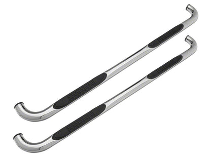 Barricade 3-Inch 90 Degree Bent End Side Step Bars; Stainless Steel (15-25 F-150)