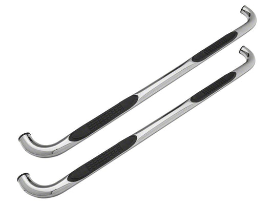 Barricade 3-Inch 90 Degree Bent End Side Step Bars; Stainless Steel (15-25 F-150)