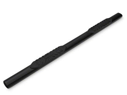 Barricade 5-Inch Oval Straight End Side Step Bars; Black (15-25 F-150)