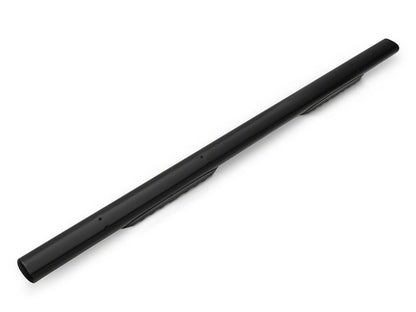 Barricade 5-Inch Oval Straight End Side Step Bars; Black (15-25 F-150)