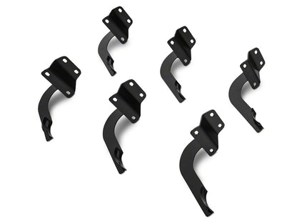 Barricade 5-Inch Oval 60 Degree Bent End Side Step Bars; Stainless Steel (15-25 F-150)