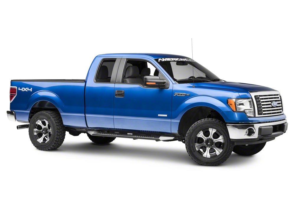 Barricade HD Steel Running Boards; Black (09-14 F-150 SuperCab, SuperCrew)