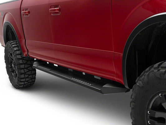 Barricade HD Steel Running Boards; Black (15-25 F-150 SuperCab, SuperCrew)