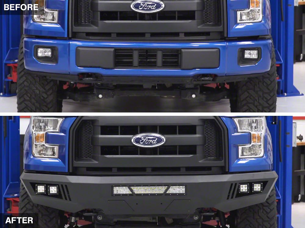 Barricade Extreme HD Front Bumper with LED Light Bar, Fog and Spot Lights (15-17 F-150, Excluding Raptor)