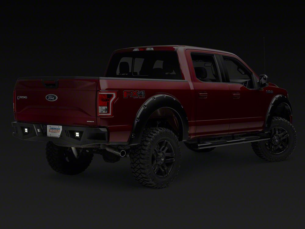 Barricade Extreme HD Rear Bumper with LED Fog Lights for Aftermarket Hitches (15-20 F-150, Excluding Raptor)