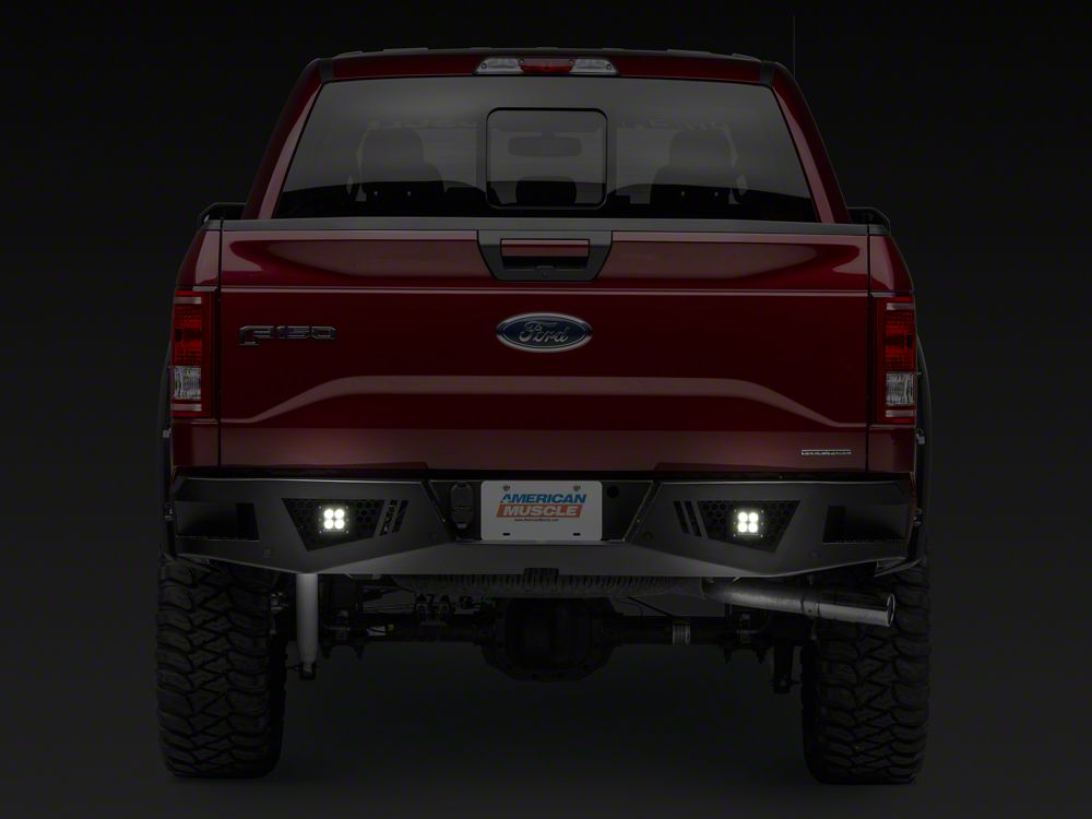 Barricade Extreme HD Rear Bumper with LED Fog Lights for Aftermarket Hitches (15-20 F-150, Excluding Raptor)